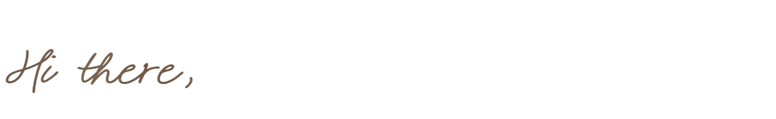 Handwritten greeting